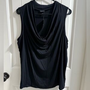 Torrid Black Cowl Neck Sleeveless Blouse